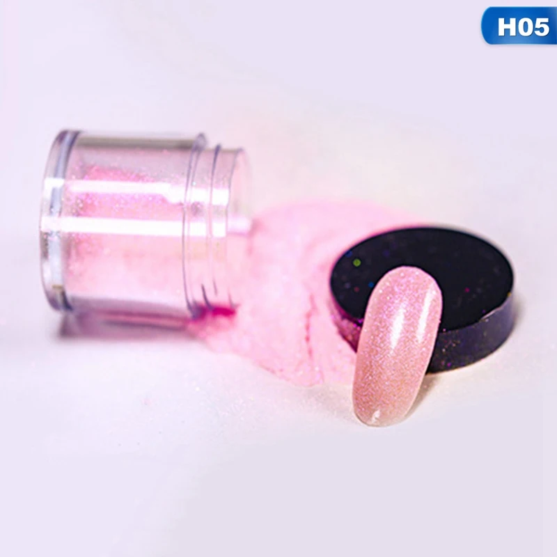 10g DIY Nail Art Glitter Dipping Powder Nails Infiltration Powders Gradient Manicure UV Gel Pigment For Nails Art New Arrivals - Цвет: H05