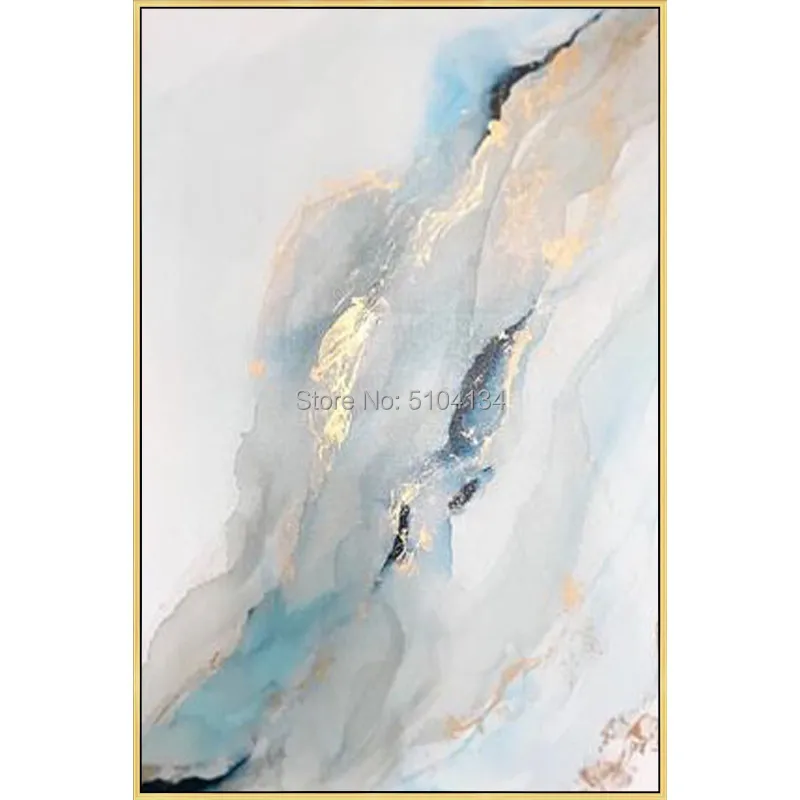 

Handmade Wall Art Abstract Gold Oil Painting on Canvas Painting Art for Living Room Home Decor Unframed