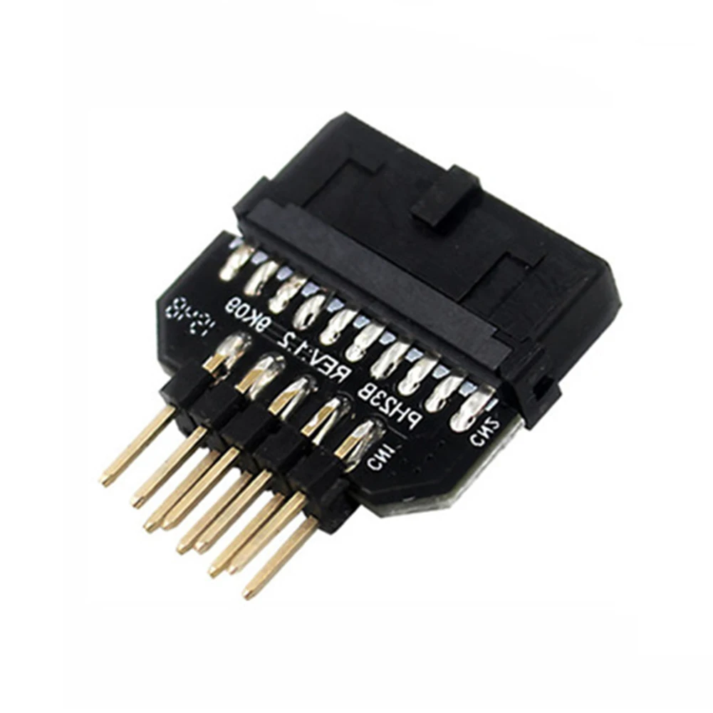 Motherboard USB 2.0 to USB 3.0 Front Panel Plug-in Connector - 19/20pin to 9pin Conversion Adapter Description Image.This Product Can Be Found With The Tag Names USB 30 20Pin to USB 20 9Pin AdapterUSB 30 20Pin Male to USB 20 9Pin Female AdapterUSB 30 20Pin to USB 20 9Pin ConverterMotherboard Front Panel AdapterUSB 30 20Pin Female to USB 20 9Pin Male Adapter