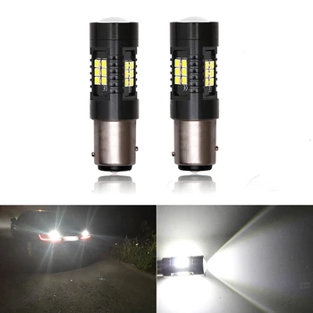 

2pcs P21W LED 1156 BA15S 1157 LED Bulbs Car Lights 1200Lm Turn Signal Reverse Brake Light R5W 3030 LEDs 12V 24V Automobiles Lamp