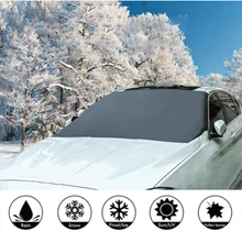 Pára-brisa pára-brisas da frente do carro capa universal automóvel magnético pára-sol neve escudo capa inverno viseira