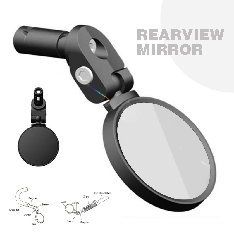 

Adjustable Road Bike Rear View Mirror Bicycle Cycling Accessories Mountain Bike Back Mirror Fit for 16-21mm Diameter Handlebar