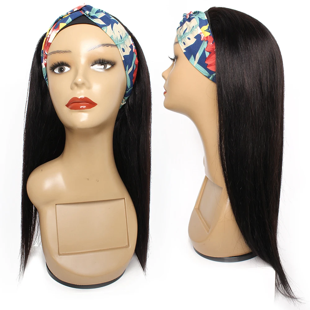 Human Hair Wigs Headband Wig Scarf Wig Full Machine Wigs