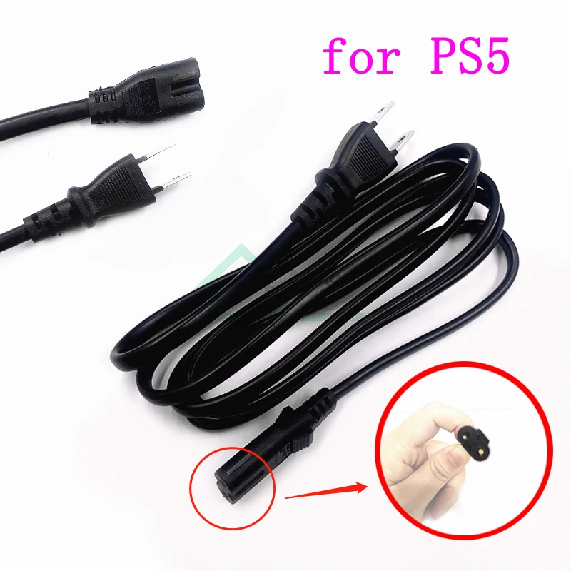 Cable de alimentación de 2 pines para Playstation 5, alta calidad, PS 5,  1,5 M, enchufe estadounidense - AliExpress