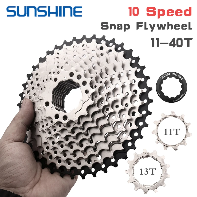SUNSHINE-10S Couronne de volant pour vélos маршрут и втт 11-25T 28T 32T 36T 40 т 42 46T тяжелые Технические