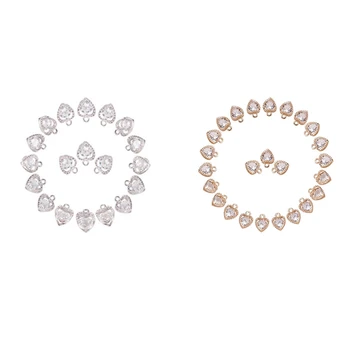 

Cubic Zircon Alloy Drop Shape Jewelry Accessories Set For Jewelry Making