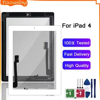 

For iPad 4 A1458 A1459 A1460 Outer LCD Touch Screen Digitizer Front Glass Panel Replacement