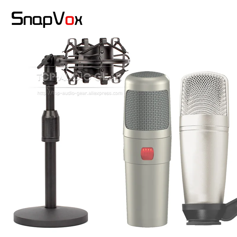 Desktop Suspension Microphone Stand + Shock Mount Shockproof Mic Clip