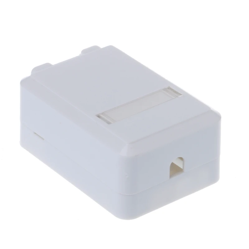 RJ Box с модулем Cat6 Настольная коробка панель одним портом для RJ45 RJ11 AMP-mount |