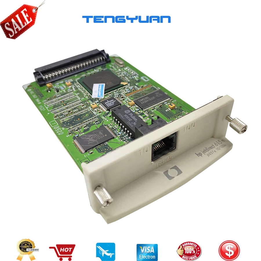 Jetdirect para hp 615n J6057a 10 100tx Ethernet Placa de Rede Servidor de Impressão Interna para hp 500 510 Impressora e Designjet Plotter - Imagem 4