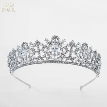 Европа и Америка, головной убор невесты, циркониевая корона,, свадебные аксессуары для волос, аксессуары для свадебного платья