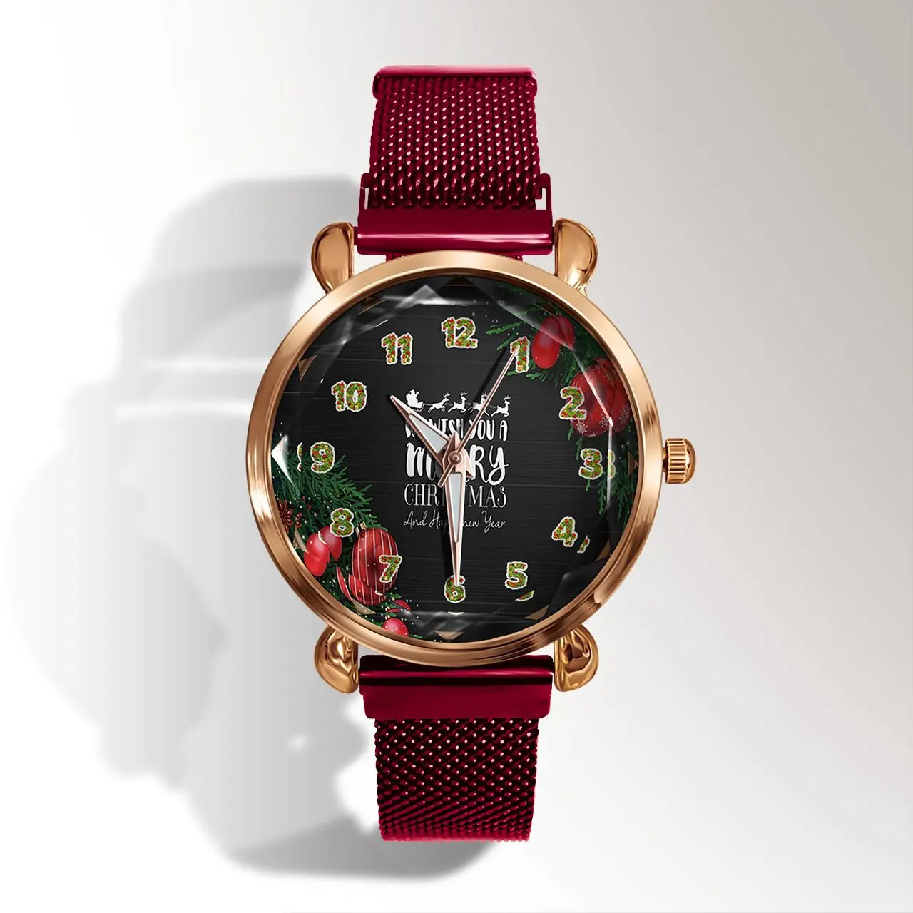 Diy рождественские часы, подарочный альбом, часы на заказ, Фото сделано с логотипом, женские часы с красным браслетом, 1 шт., на заказ 329 - Цвет: 8