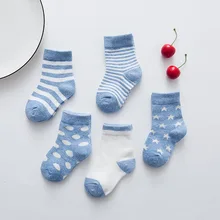 Детские носки,, мужские и женские носки в полоску для малышей, впитывающие пот дышащие носки для детей возрастом до года