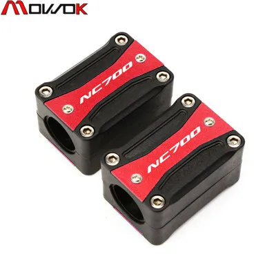 Для HONDA NC750X NC750S NC700X NC750 NC700 NC750 S X мотоцикла защитный кожух двигателя бампер Декор блок 22-25-28mm - Цвет: NC700 Red