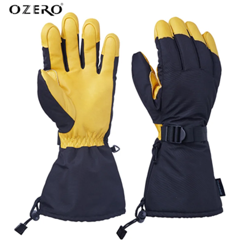 OZERO Winter Skiing Waterproof Gloves with Touchscreen Function