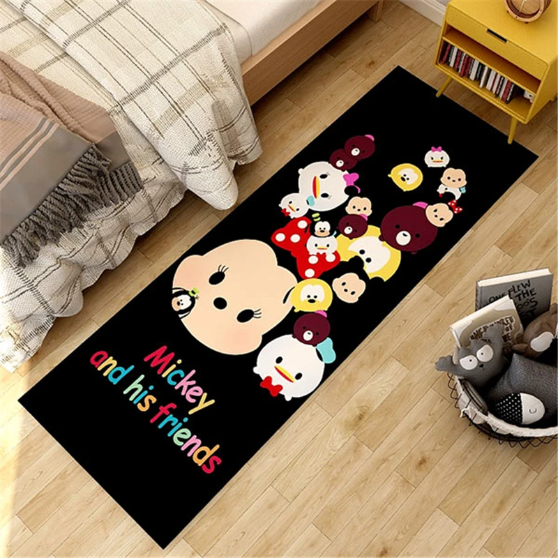 

Cartoon Mickey Playmat Kids Room Floor Mat Bedroom Bedside Blanket Strip Home Balcony Bay Window Pad Window Sill Pad