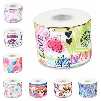 

HSDRibbon 9MM 16MM 22MM 38MM 75MM Custom printed hsd-design HT Grosgrain Ribbon 50Yards/Roll