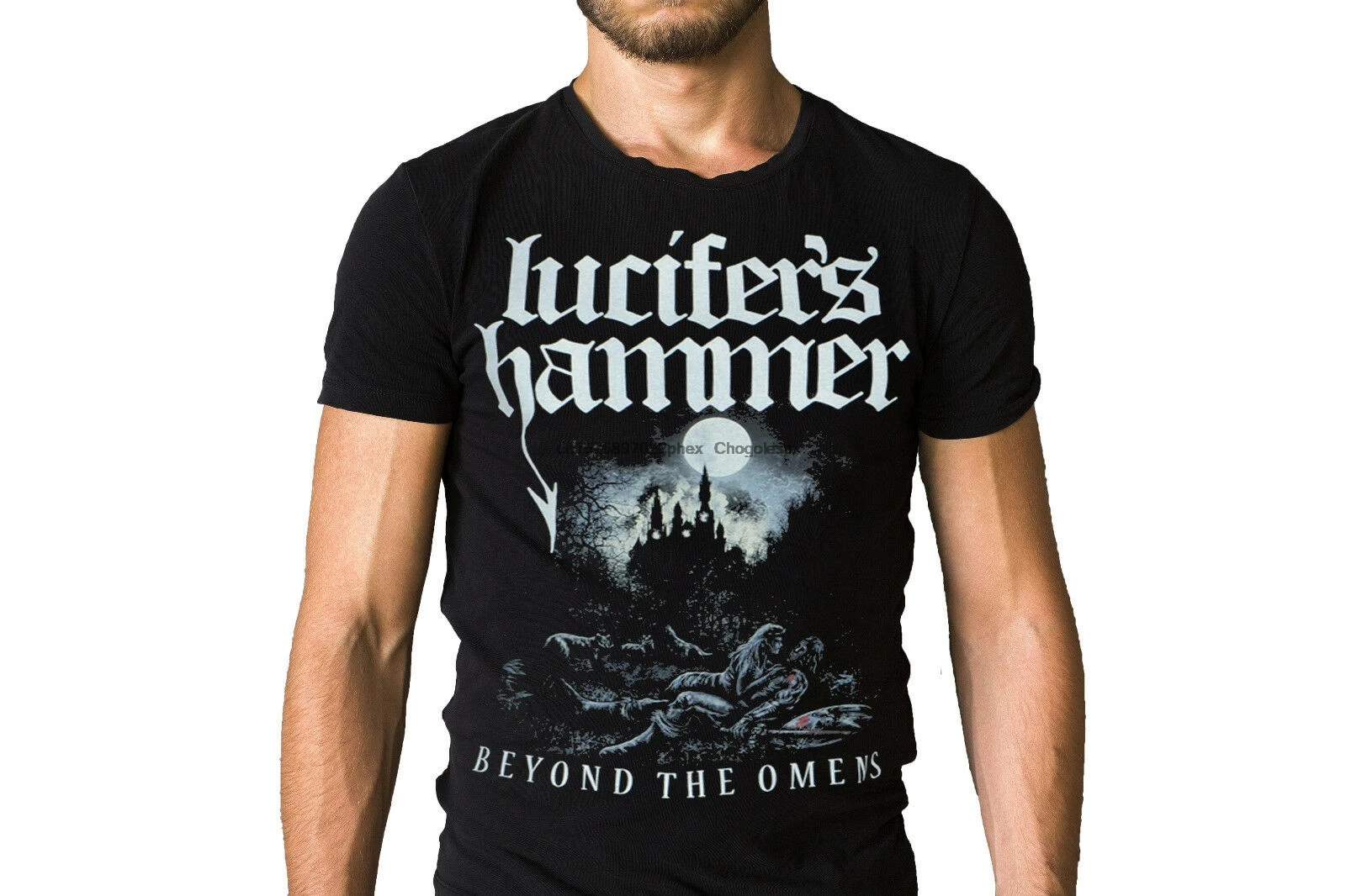 Молотковая лента Lucifer Beyond The Omens 2016 футболка с изображением обложки альбома |