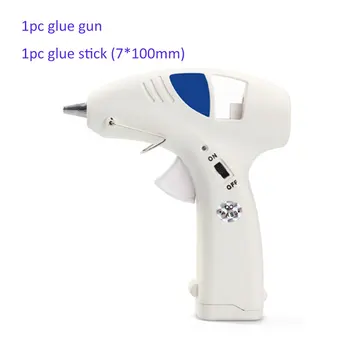 

10W Mini Cordless Hot Melt Glue Gun 6V Battery High Temp Heater Graft Repair Heat Gun Pistola de cola Tools