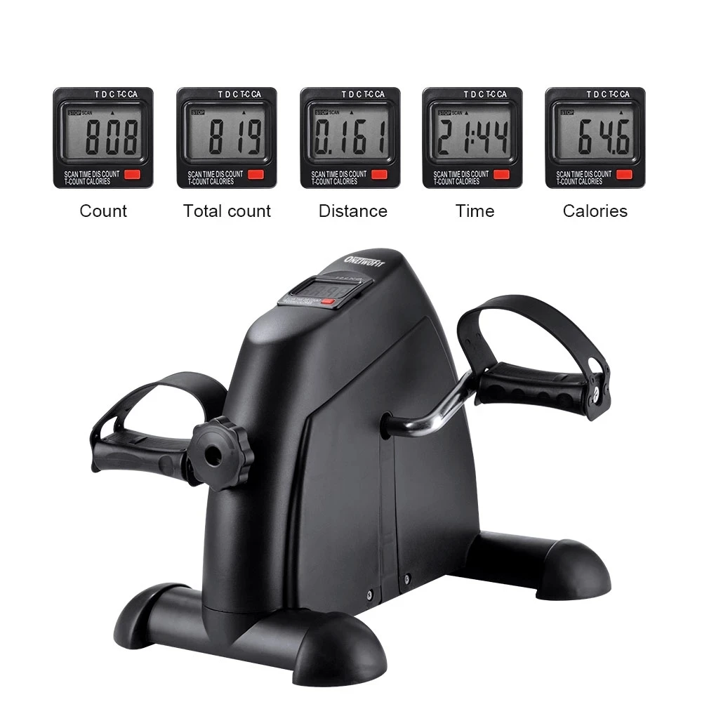 Indoor Pedals Portable Mini Exercise Bike Bodybuilding Machine Elderly Rehabilitation Leg Arm Trainer Bicycle