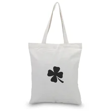 Ручная сумка, Холщовая Сумка, текст, сделай сам, ручная сумка, печать на заказ, печать логотипа, повседневное использование, клевер, складная, для покупок, многоразовая