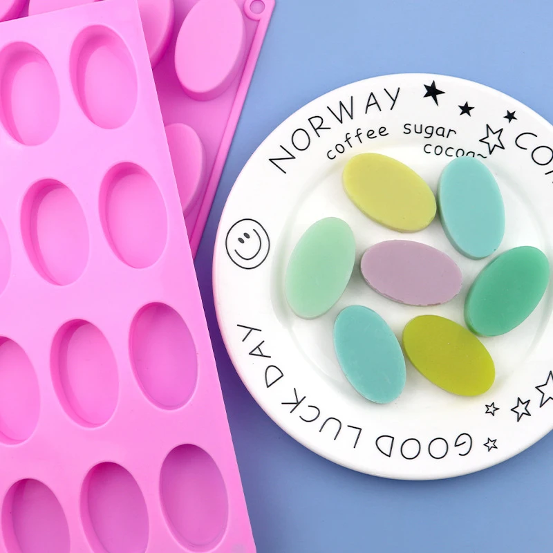 

16Cavity 3D Mini Oval Silicone Mold Handmade Craft DIY Chocolate Making Tools Cakes Pastries Baking Pan Fondant Candy Jelly Mold
