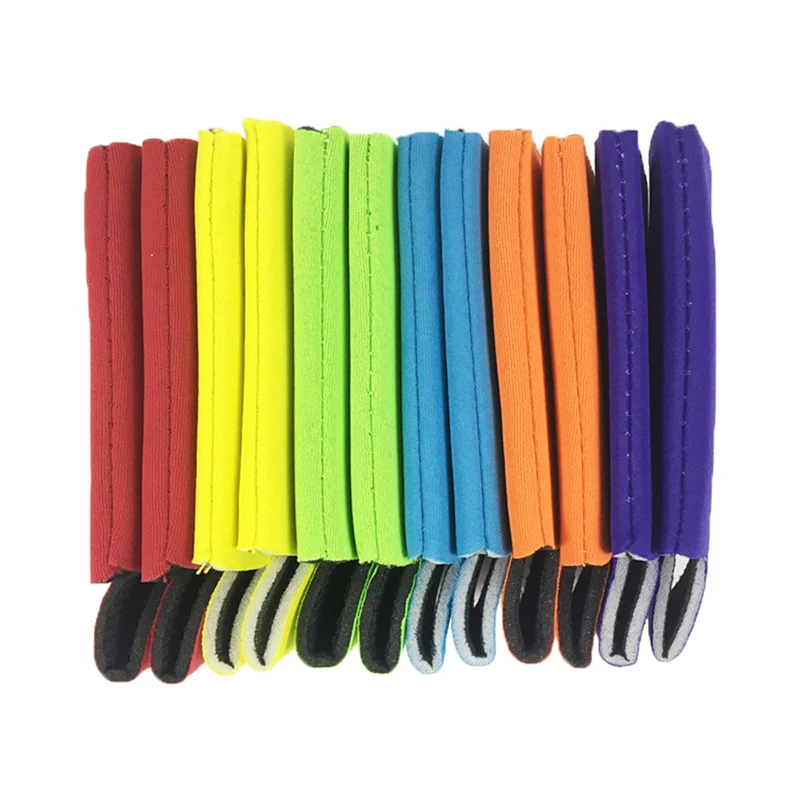 6Pcs/Set Beer Can Cooler Blank Neoprene Can Sleeves Collapsible Insulated Drink Cooler Holders for Beer Water Bottles Drink Cooler Beer Bottle Cooler Beer Cooler
