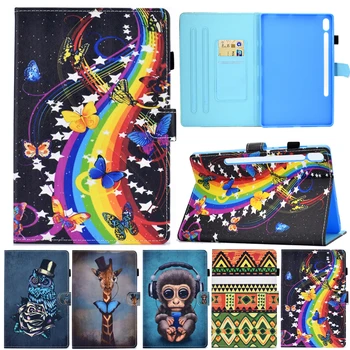 

Cover Coque For Samsung Tab S6 10.5 Cartoon Leather Stand Case For Samsung Galaxy Tab S6 10.5 T860 T865 2019 10.5" Covers Cases