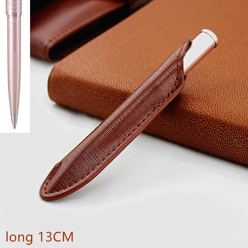 

High quality luxury Full metal ballpoint pen Black ink gel pen Stationery Business office signing pen Supplies Gifts pencil bag