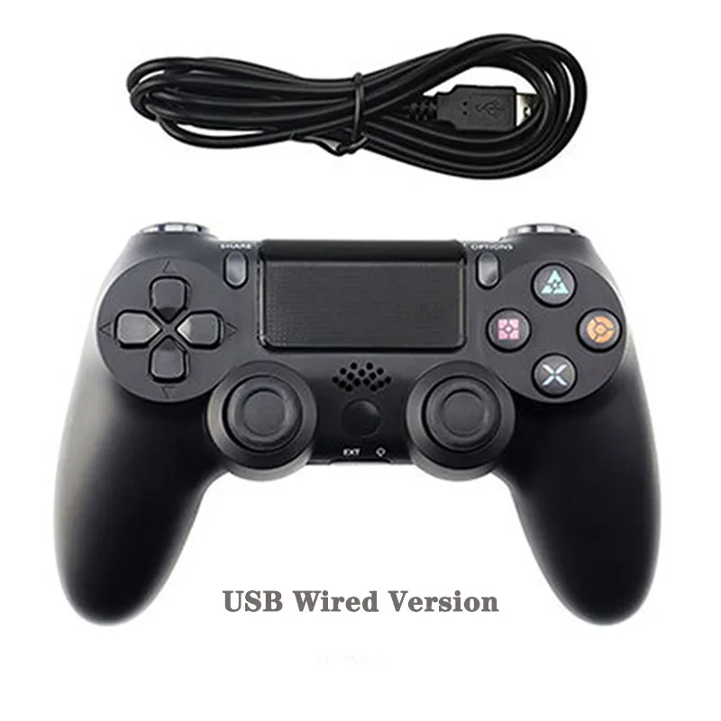 WUIYBN геймпад PS4 контроллер Bluetooth беспроводной/USB проводной джойстик для SONY Playstation 4 игровой автомат консоль ПК паровой - Цвет: Wired version 2