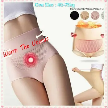 

Casual Womens Panties High-Waist Solid Color Shapewear Panties Tummy Control Body Shaper Slimming Knickers Slim Panties Black