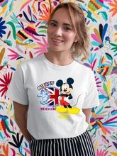 

Mickey Mouse Personality Street T Shirt Women UK Harajuku Fashion Summer Clothes Round Neck Disney T-shirt Oversize Dropship