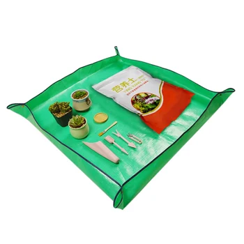 

25 * 25cm Plant Change Thicken Pad Reusable Waterproof Basin Land Cushion Square Gardening Mix Soil Lock Design Mat Flower Pot