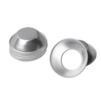 

100 Pcs Non-Stick Egg Tart Molds,Reusable Baking Tinplate Round Muffin Cups Cake Cookie Mold for Baking