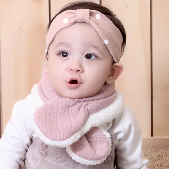

New Winter Children's Scarf Fashion Velvet Warm Boys and Girls Scarf Baby Scarf