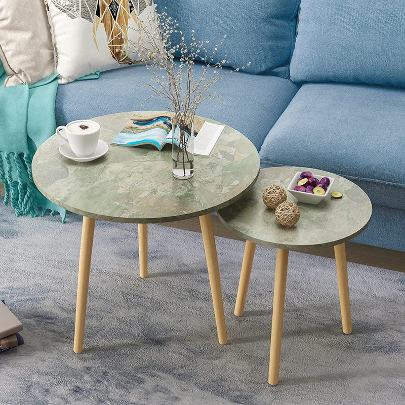 

Man Patriarch Side Table Small round Table Small Coffee Table Simple Mini Small Table Corner Table Northern European-Style Sofa