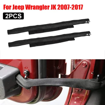 

Black Door Limiting Straps Wire Protecting Harness for Jeep Wrangler JK 2007-17