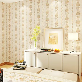 

Vertical Striped Living Room Bedroom Modern Minimalist Plain Color PVC Waterproof Deep Embossing Environment