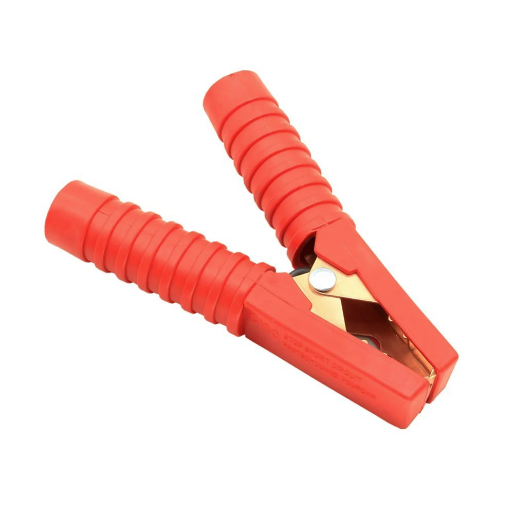 Hot Copper-Plated All-Inclusive Black And Red Spring Car Clamps Crocodile 200A Aligator Large Cable Battery Alligator Clips