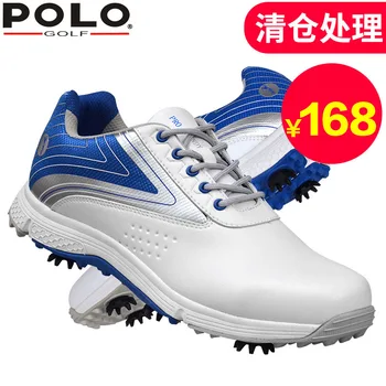 

2016 new polo golf authentic golf shoes men's leather waterproof breathable shoes men's shoes