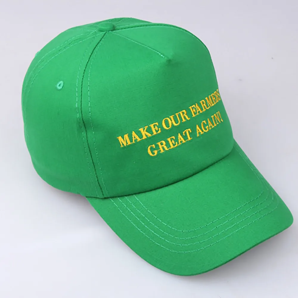 Women Girl Make Our Farmers Great Again Green Hat Baseball Cap Election Hat