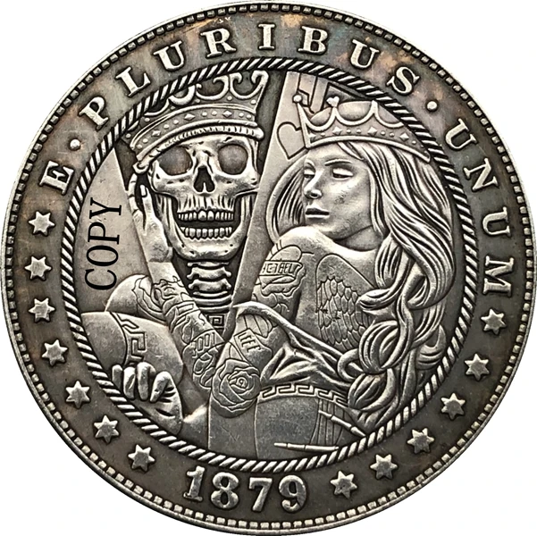 Хобо никель 1879-CC США Монета Моргана доллар копия Тип 187 | Дом и сад