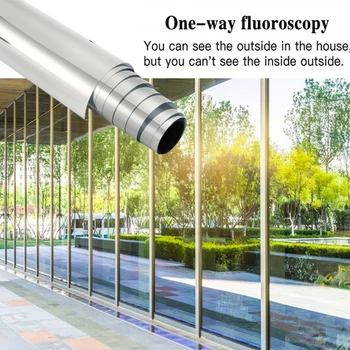 

UV Sticker Glass Sunscreen Sticker Window Film Durable Economic 5M*50CM 3.0M*50CM Mirror Effect Scratch Resistant Layer