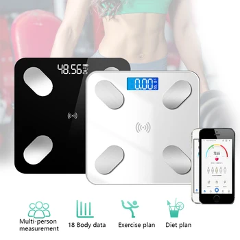 

Body Fat Scale Floor Precise Smart Electronic LED Digital Weight Scale Bathroom Balance Bluetooth APP Android Or IOS Bluetooth