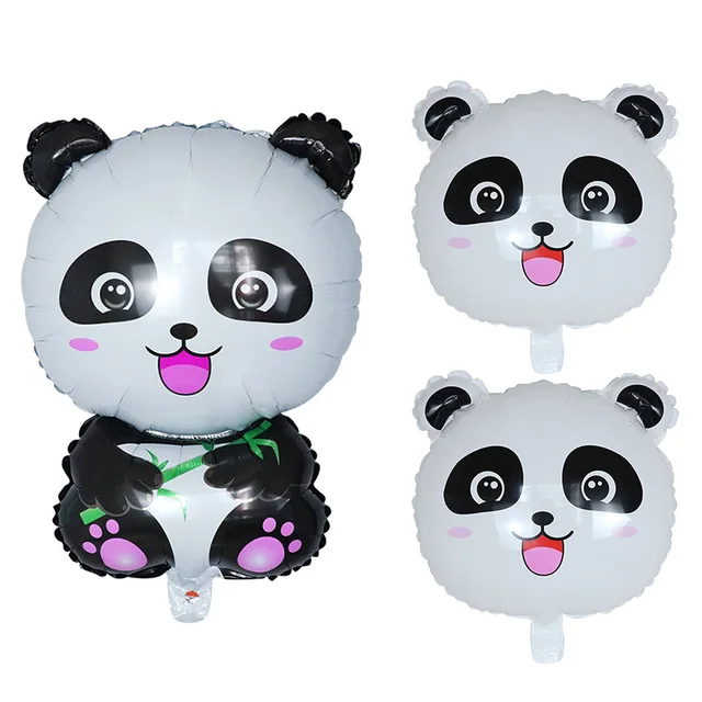 Desenhos animados panda foil balões desenhos animados animal ballon panda  balão festa de aniversário decoração globos