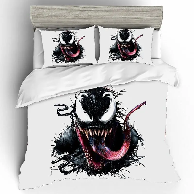 

3d Gift King Size Venom Decorative Home Textiles Bed Linen Set Luxury Couple Bedding Set Duvets And Linen Sets Bed Linen Cotton
