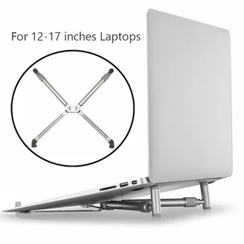 

X type notebook suporte Aluminum stand portable laptop accessories For 12-17 inch macbook Air Pro notebook laptop