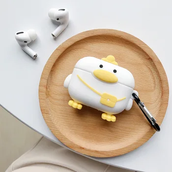

Standing duck earphone cover for Airpods pro Airpods pro accessories air pods case cute airpods case