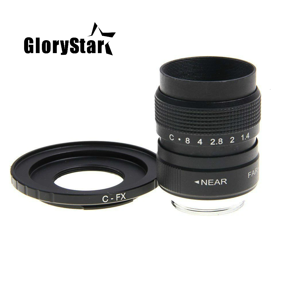 GloryStar 25 мм F1.4 CC TV Movie lens + C Mount to Fuji Fujifilm X A2 A1 T1 T2 T10 E1 E2|Объективы для фотоаппаратов| |