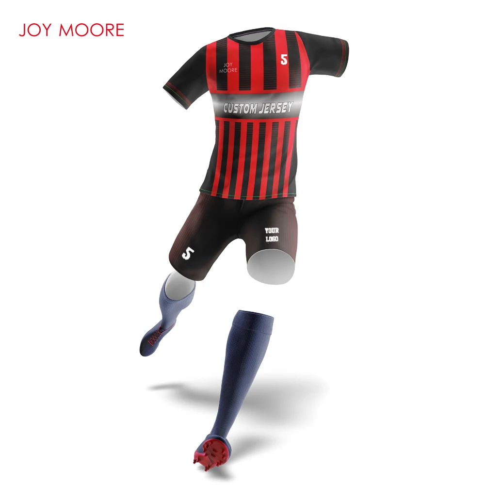 Camisetas de fútbol sublimadas para jóvenes, ropa de alta calidad personalizada, color negro y rojo, venta al por mayor-custom football jersey-custom jerseycustom sublimation jerseys - AliExpress